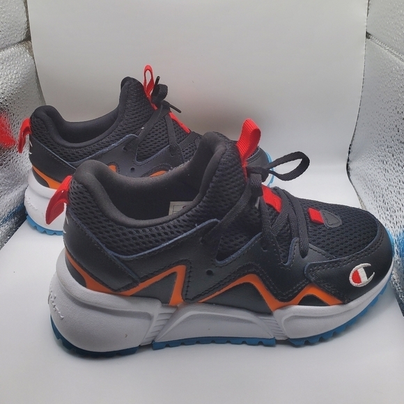 Champion Ripple black orange turquoise Athletic sneakers Size 13c - Picture 5 of 11